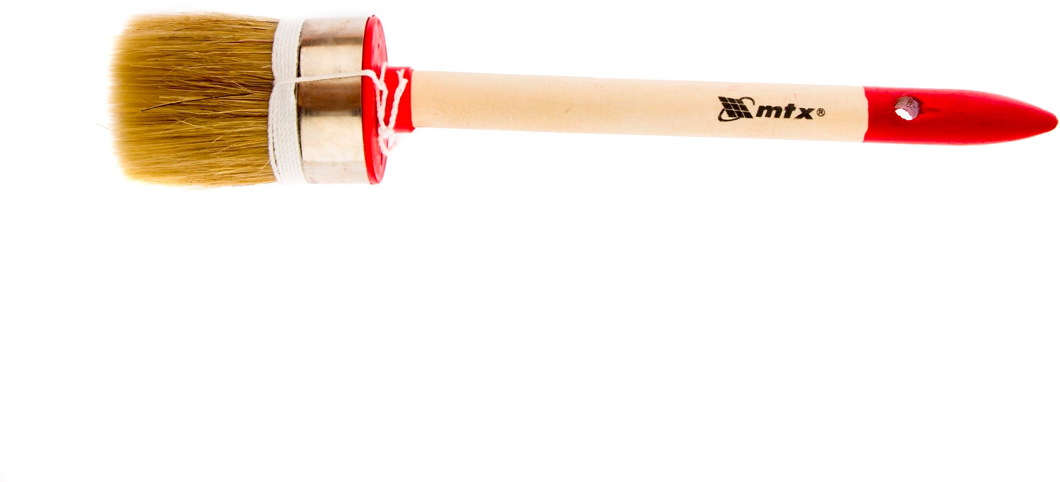 Кисть круглая MTX Профи №12 натуральная щетина 45 мм