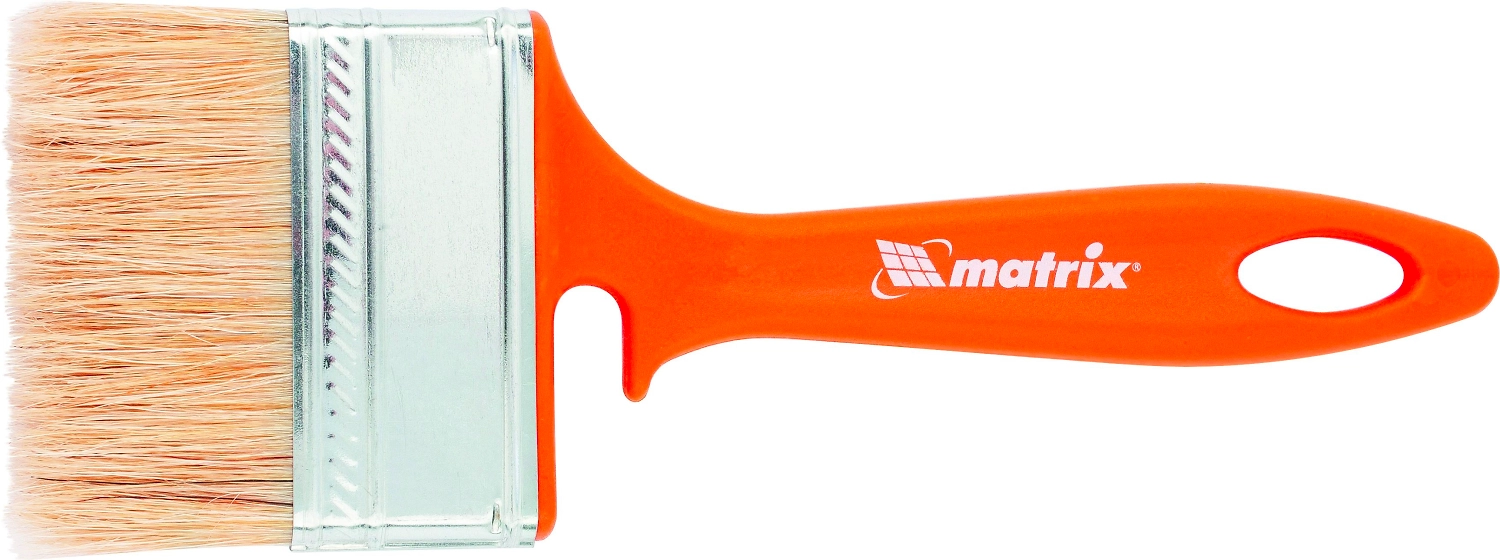 Кисть флейцевая для фасадных работ Matrix натуральная щетина 70х12 мм