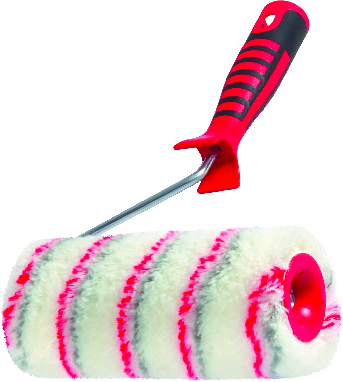 Валик в сборе НЕЙЛОН с двухкомп ручкой 180 мм ворс 18 мм D 48 мм D ручки 6мм