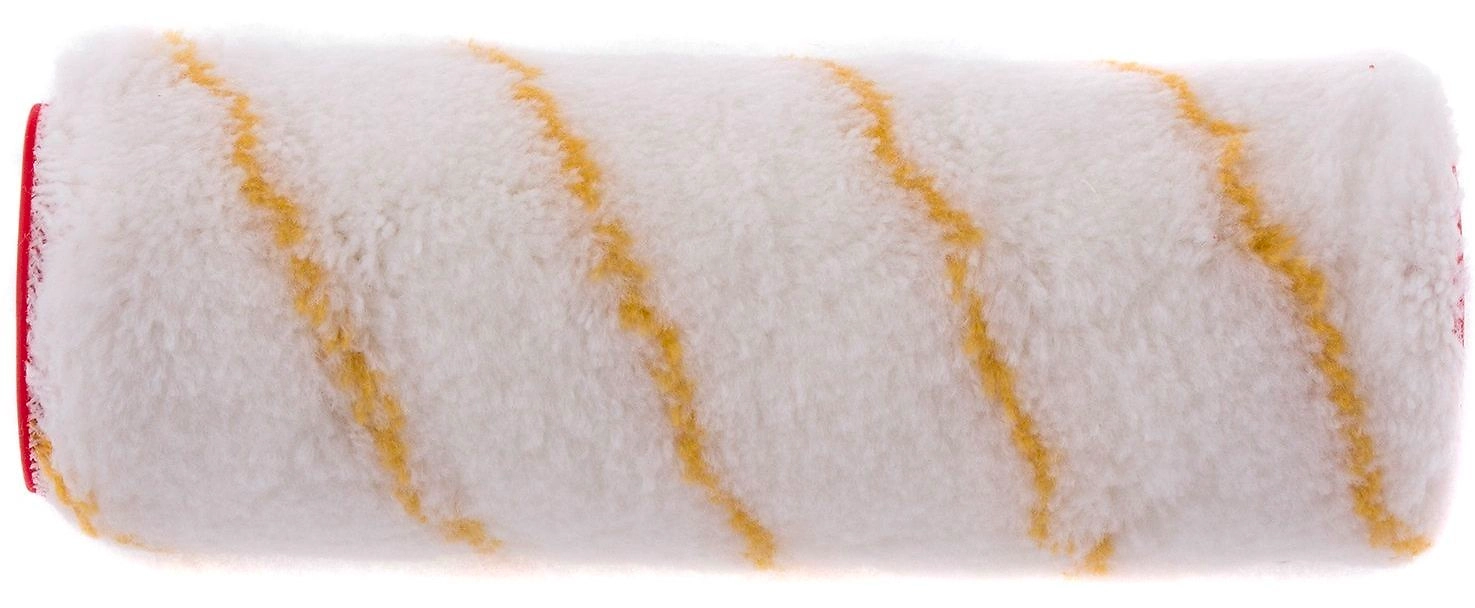 Валик сменный ПОЛИАКРИЛ желтая полоса 180мм ворс 12мм D 48мм Dруч.8мм Matrix