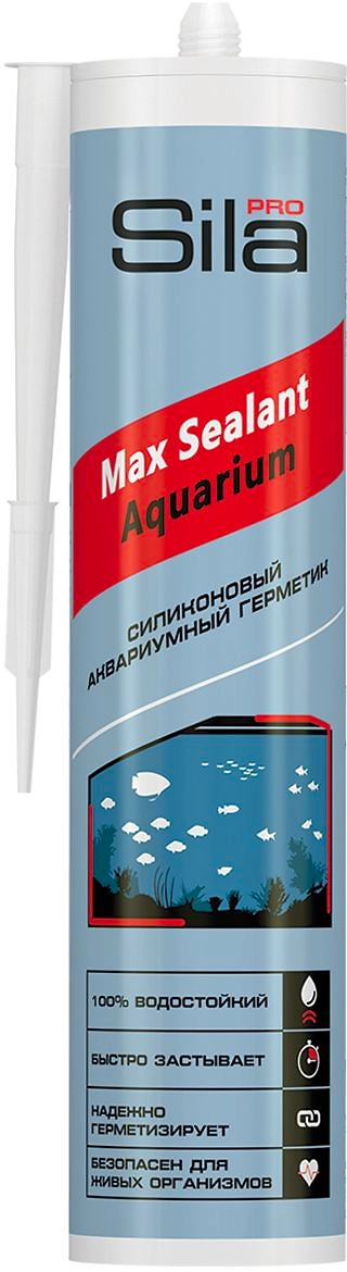 Герметик силиконовый аквариумный Sila PRO Max Sealant черный 290 мл