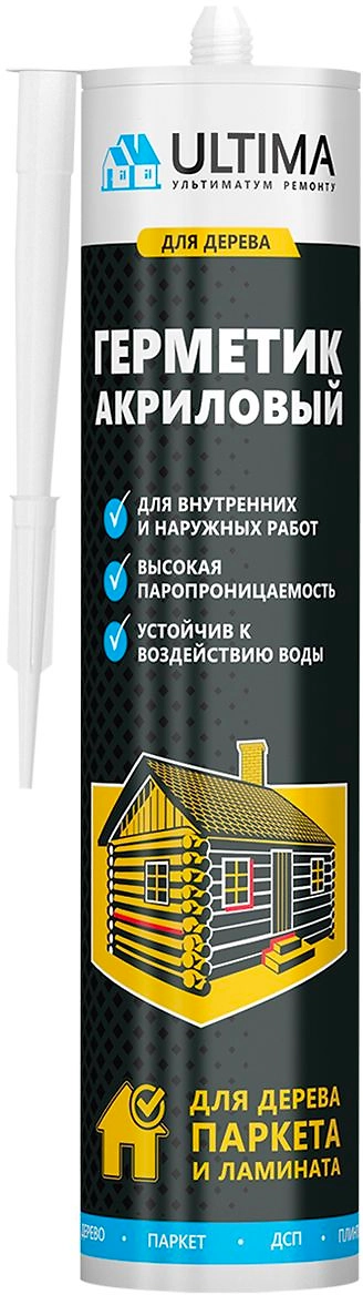 Герметик акриловый для дерева Ultima орех 300 гр  