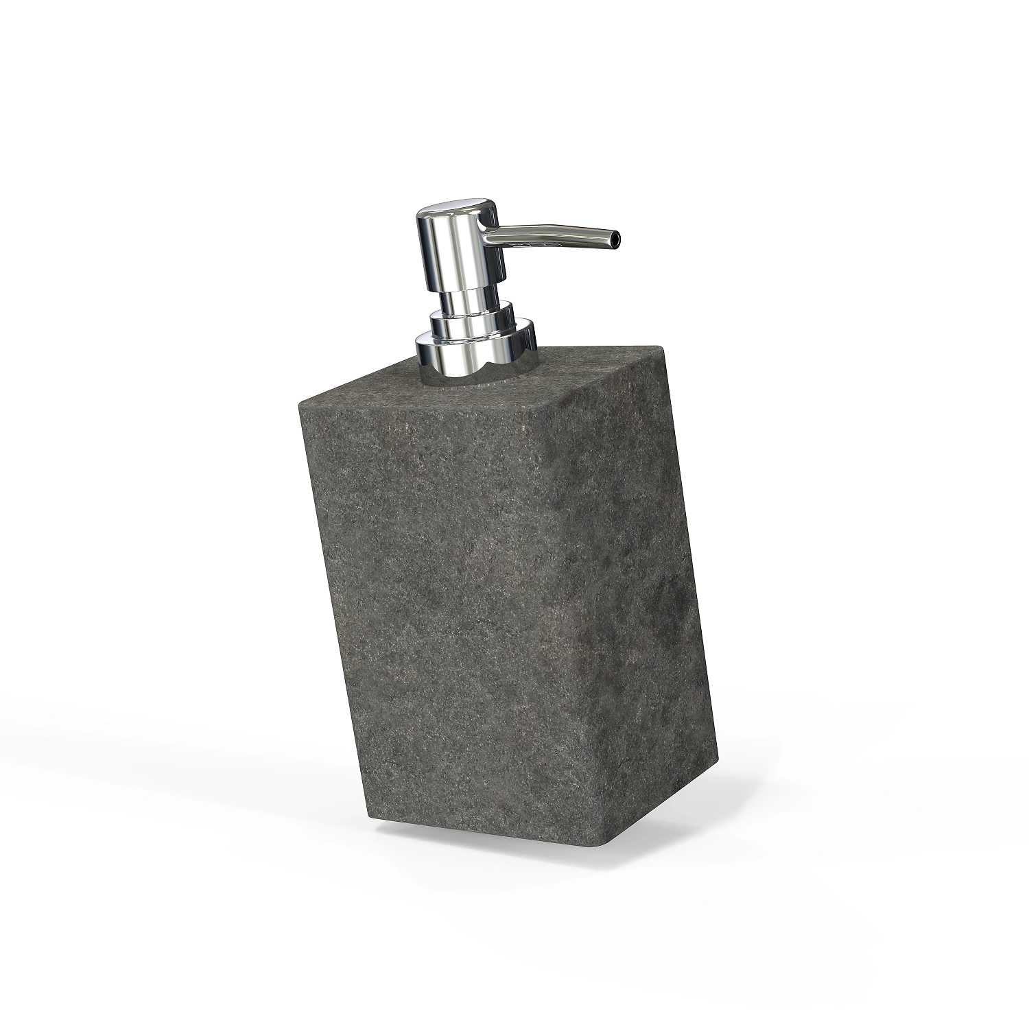 Дозатор для жидкого мыла настольный STONE BLACK полирезин