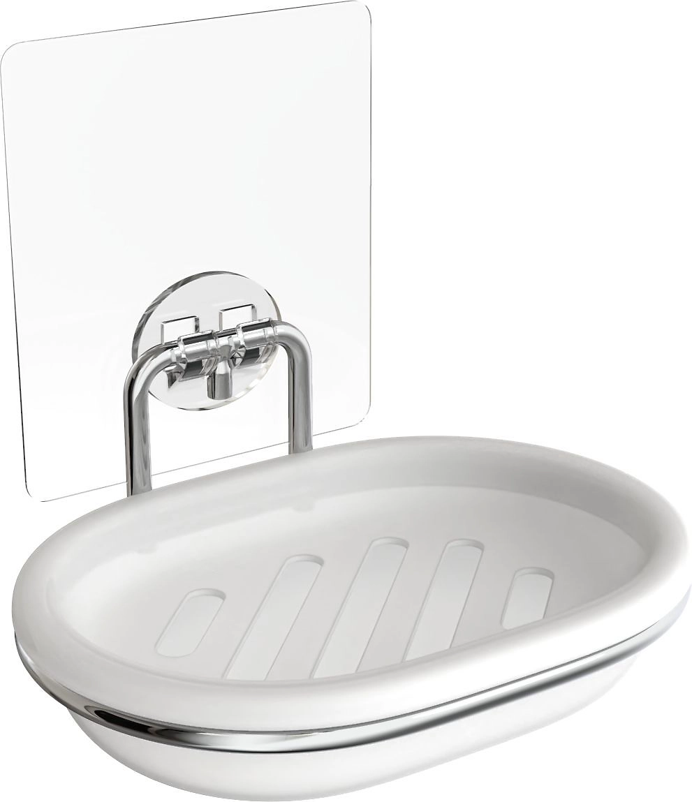 Мыльница для ванной настенная  пластиковая Kleber Lite