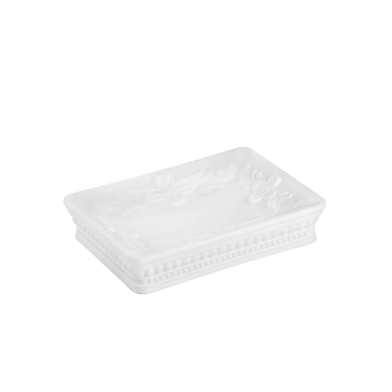 Мыльница настольная Elegance белая