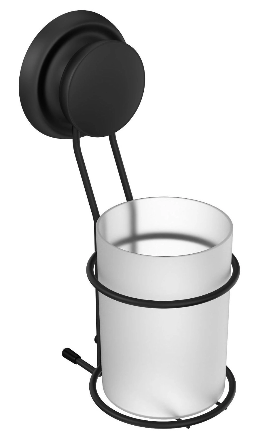 Стакан для ванной одинарный пластиковый FORA GRAFIT