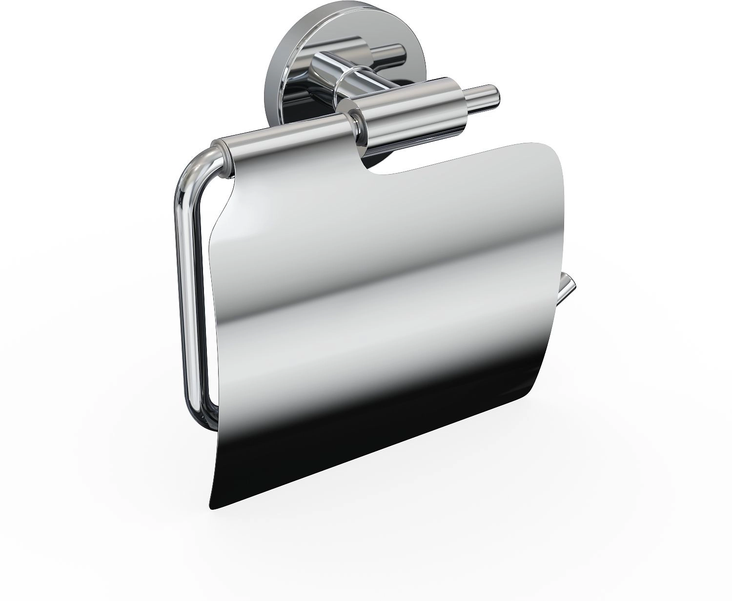 Держатель для туалетной бумаги с крышкой LORD FORA хром