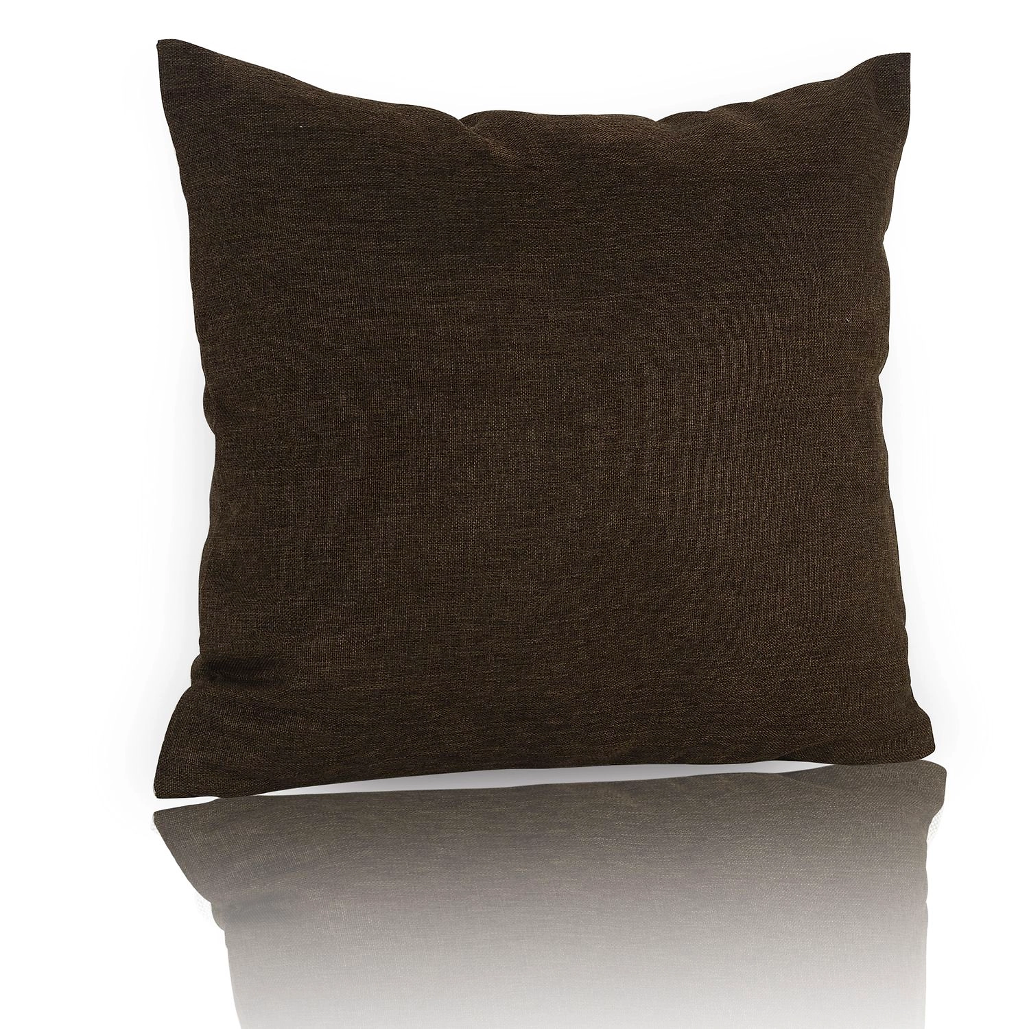 Подушка декоративная Эскар Dimaut на молнии 40х40 см, коричневый