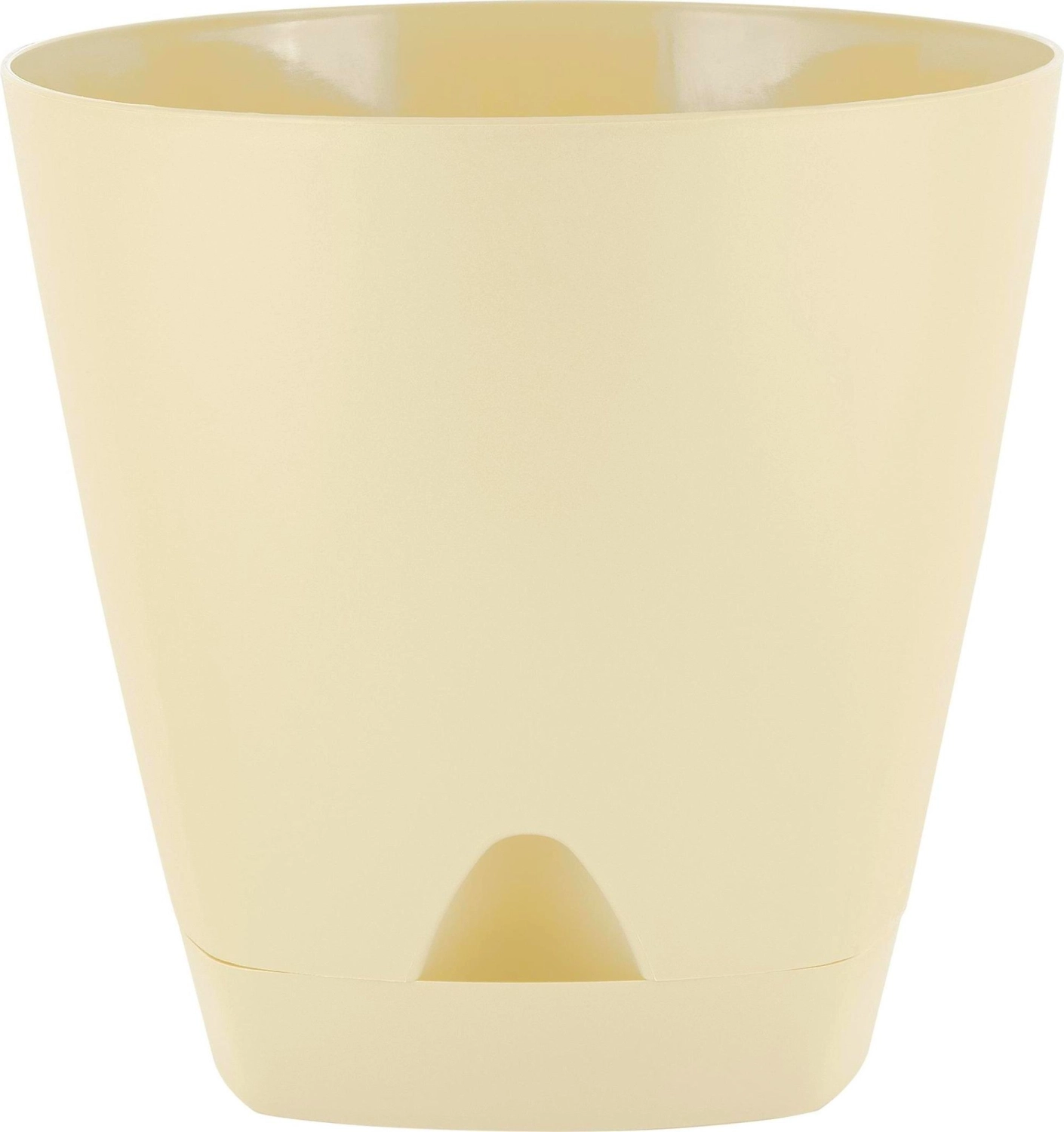 Горшок для цветов AMSTERDAM D 250мм с прикорневым поливом 8 л Сливочный