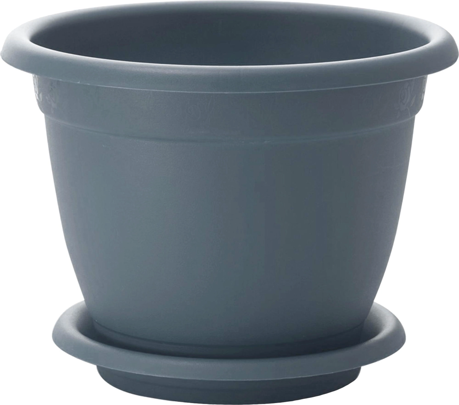 Горшок для цветов InGreen Aphrodite D 290 mm, 7,8л с подставкой №6 серый
