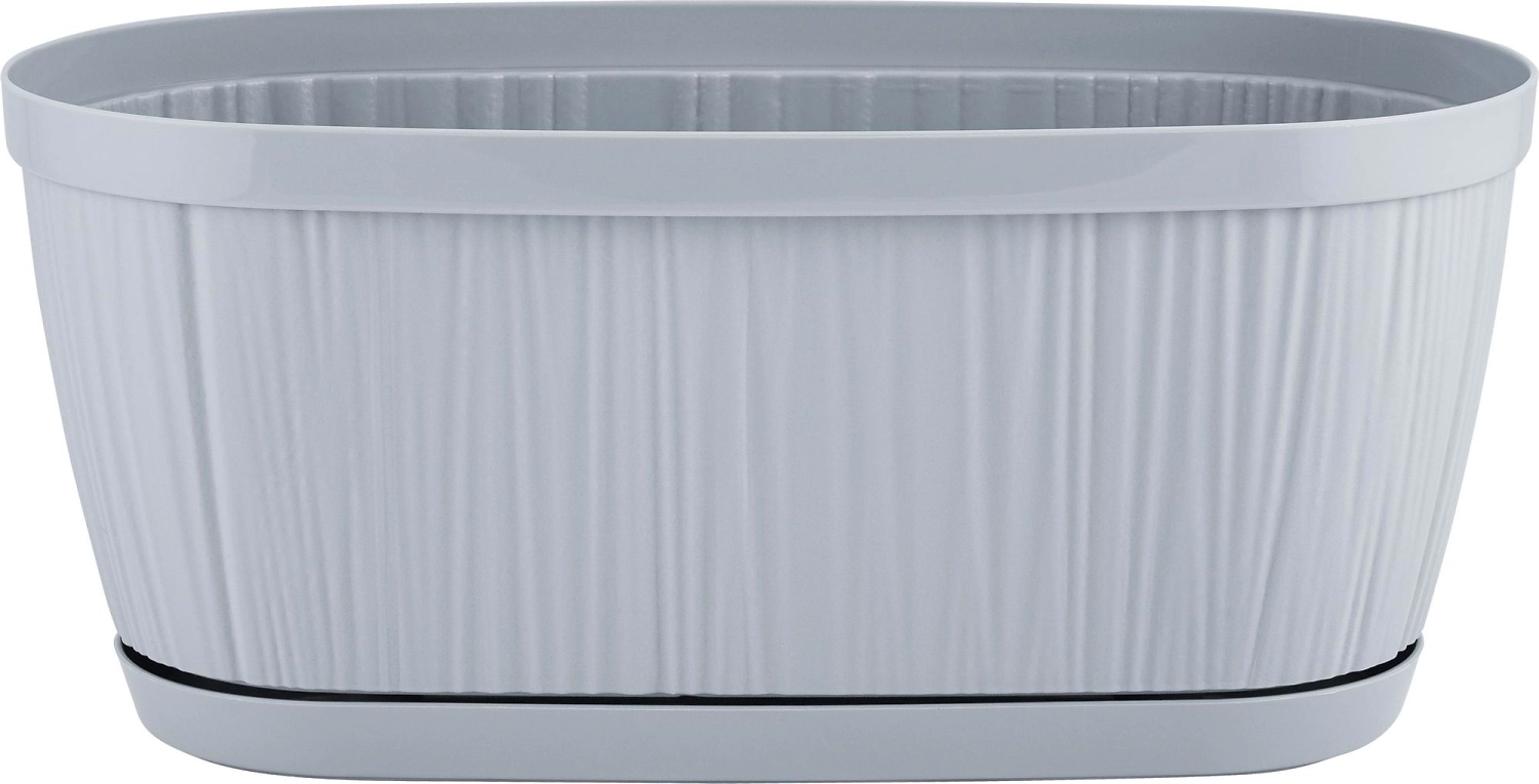 Горшок для цветов InGreen BARCELONA 2,7л, 275х145мм овальный утренний туман