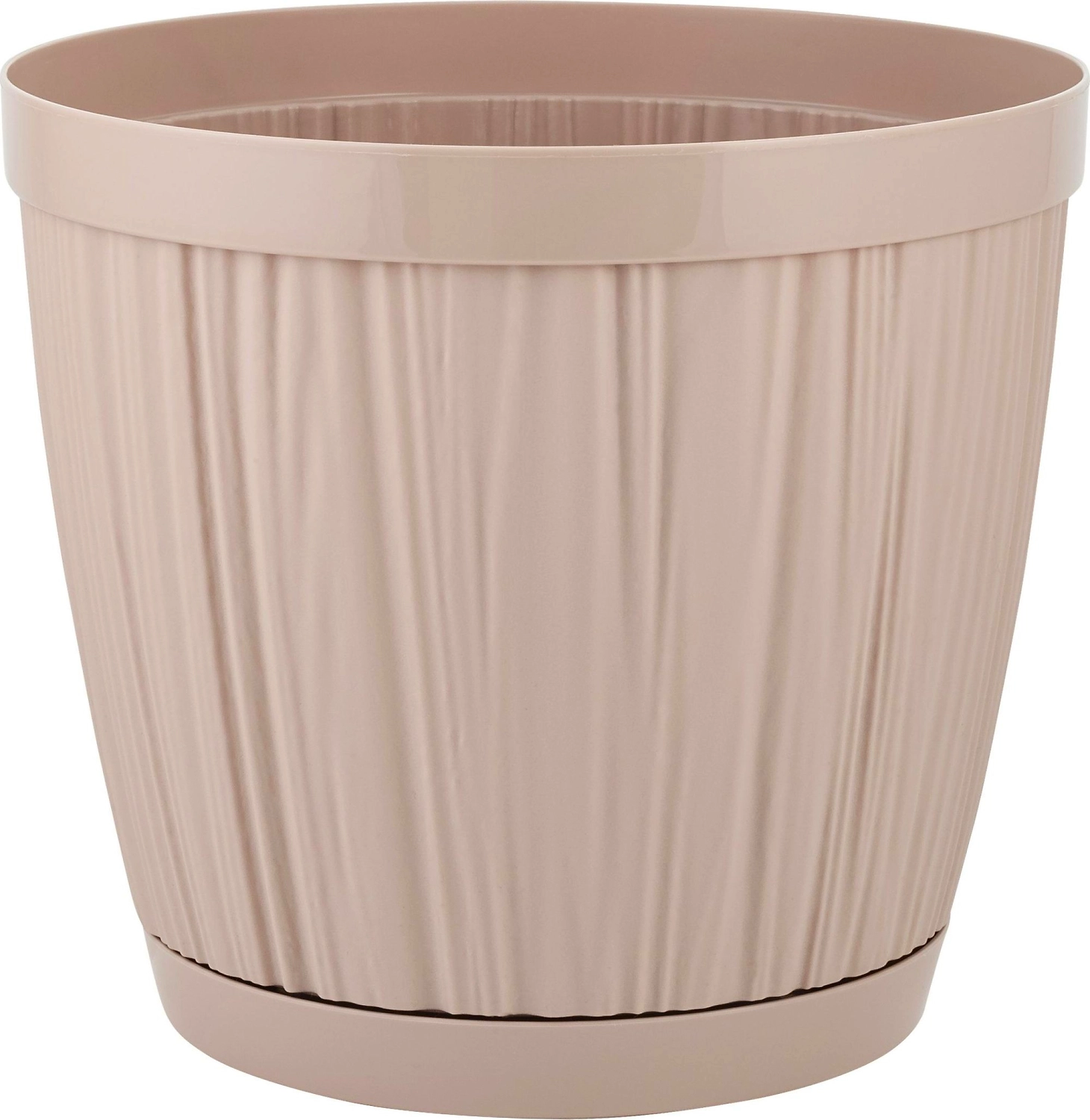 Горшок для цветов InGreen BARCELONA 1,8л, D155мм молочный шоколад