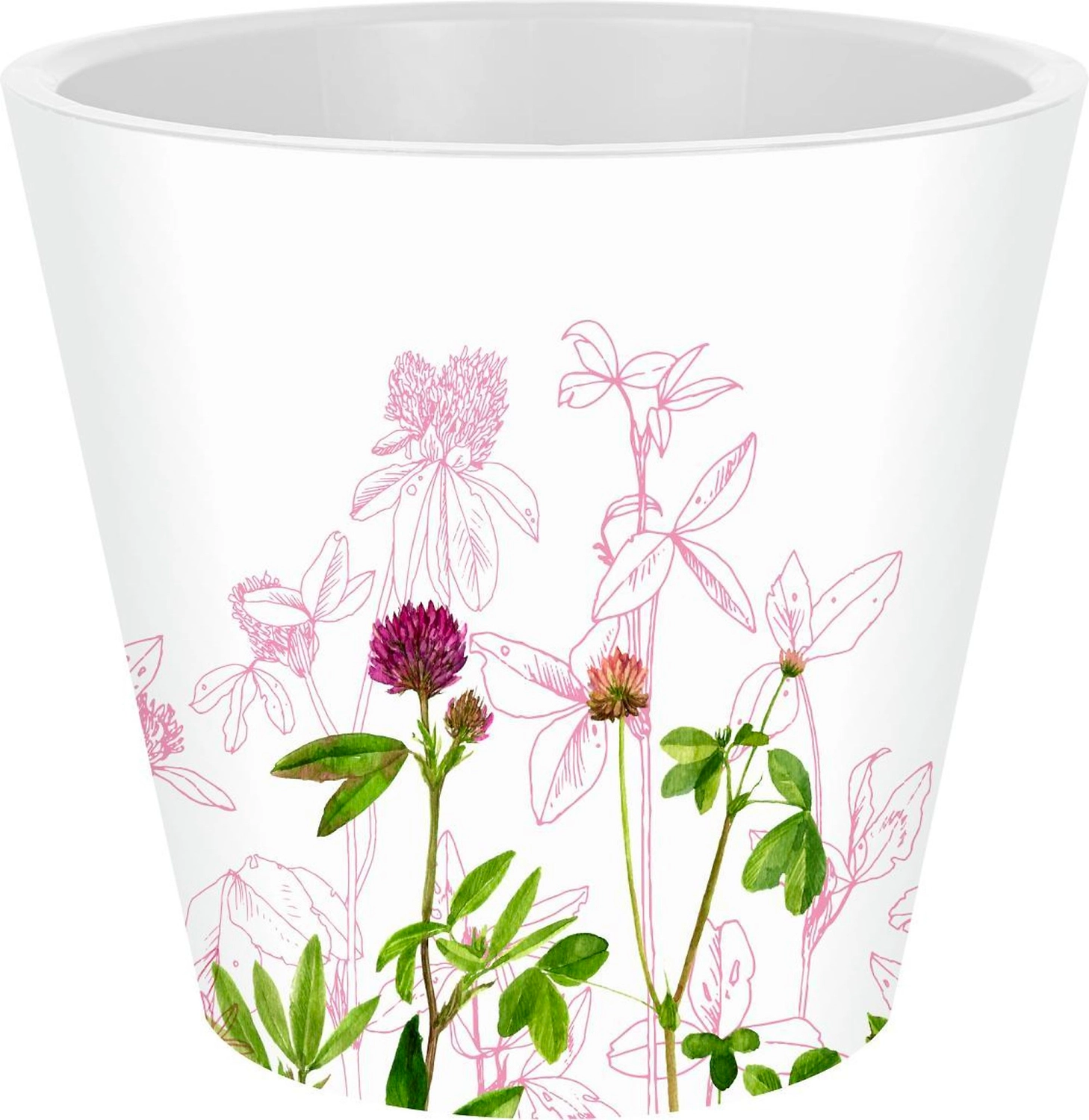 Горшок для цветов InGreen London Deco D125мм, 1л, Meadow grass