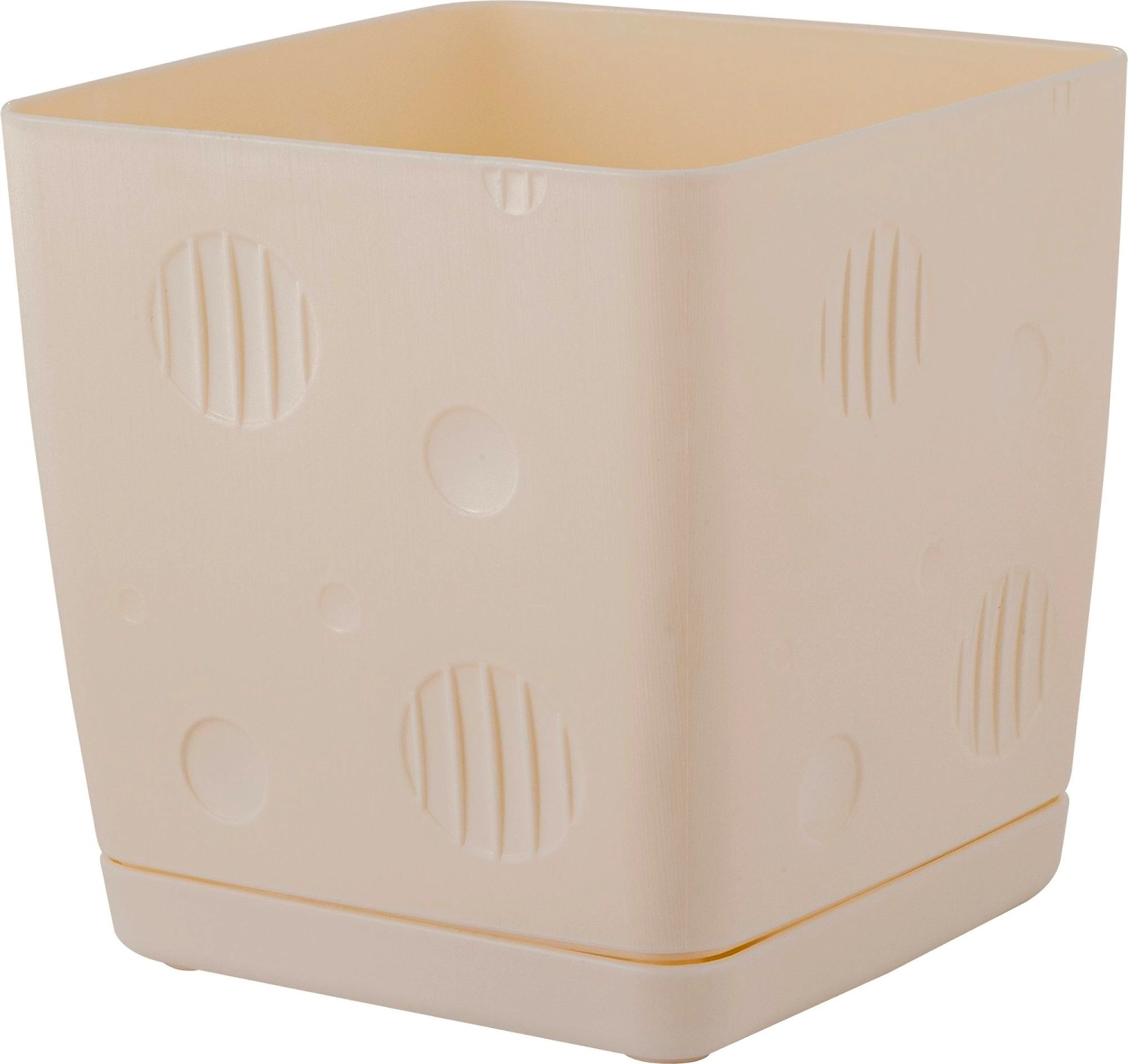 Горшок для цветов InGreen MICROCOSM 0,8л Сливочный