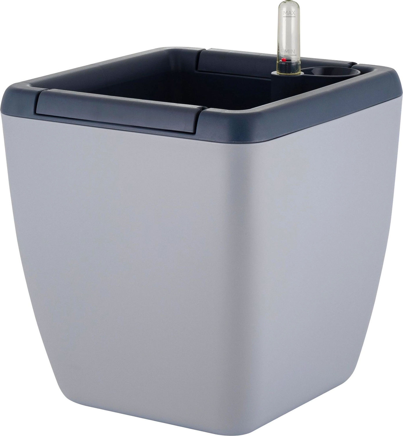 Горшок с автополивом InGreen Munchen 5л  2,2л, квадратный, Утренний туман