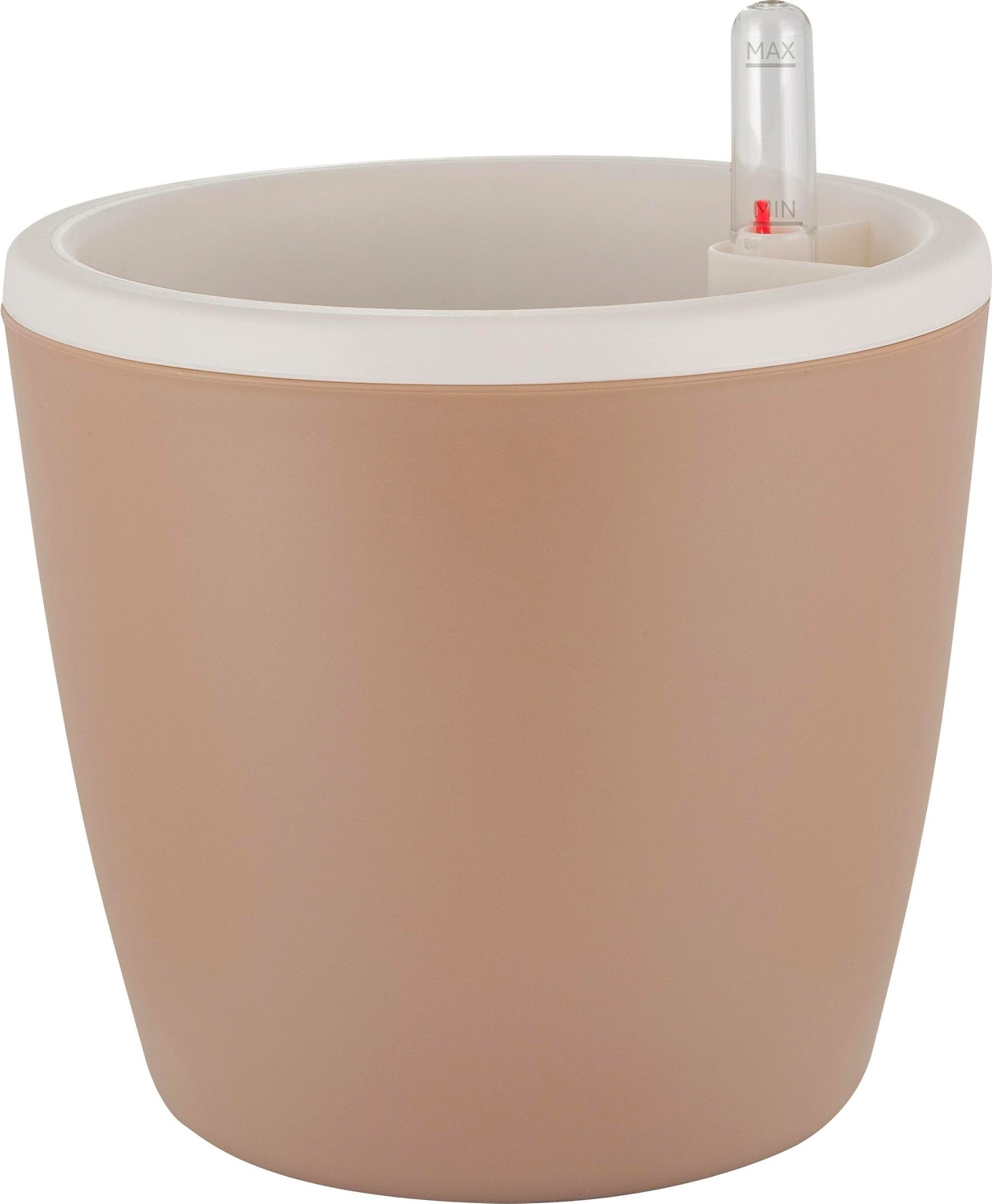 Горшок с автополивом InGreen Munchen D 160мм/2л  1,6л, круглый,молочный шоколад