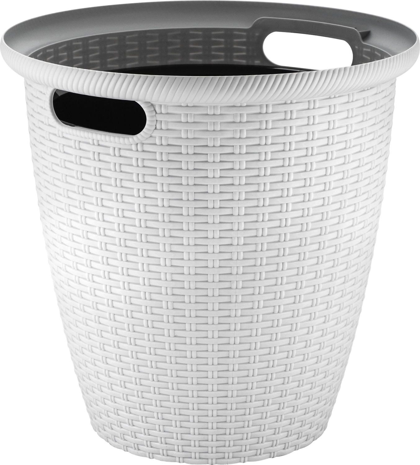 Кашпо напольное Rattan D 470мм/50 л с внутренним горшком 27 л Утренний туман