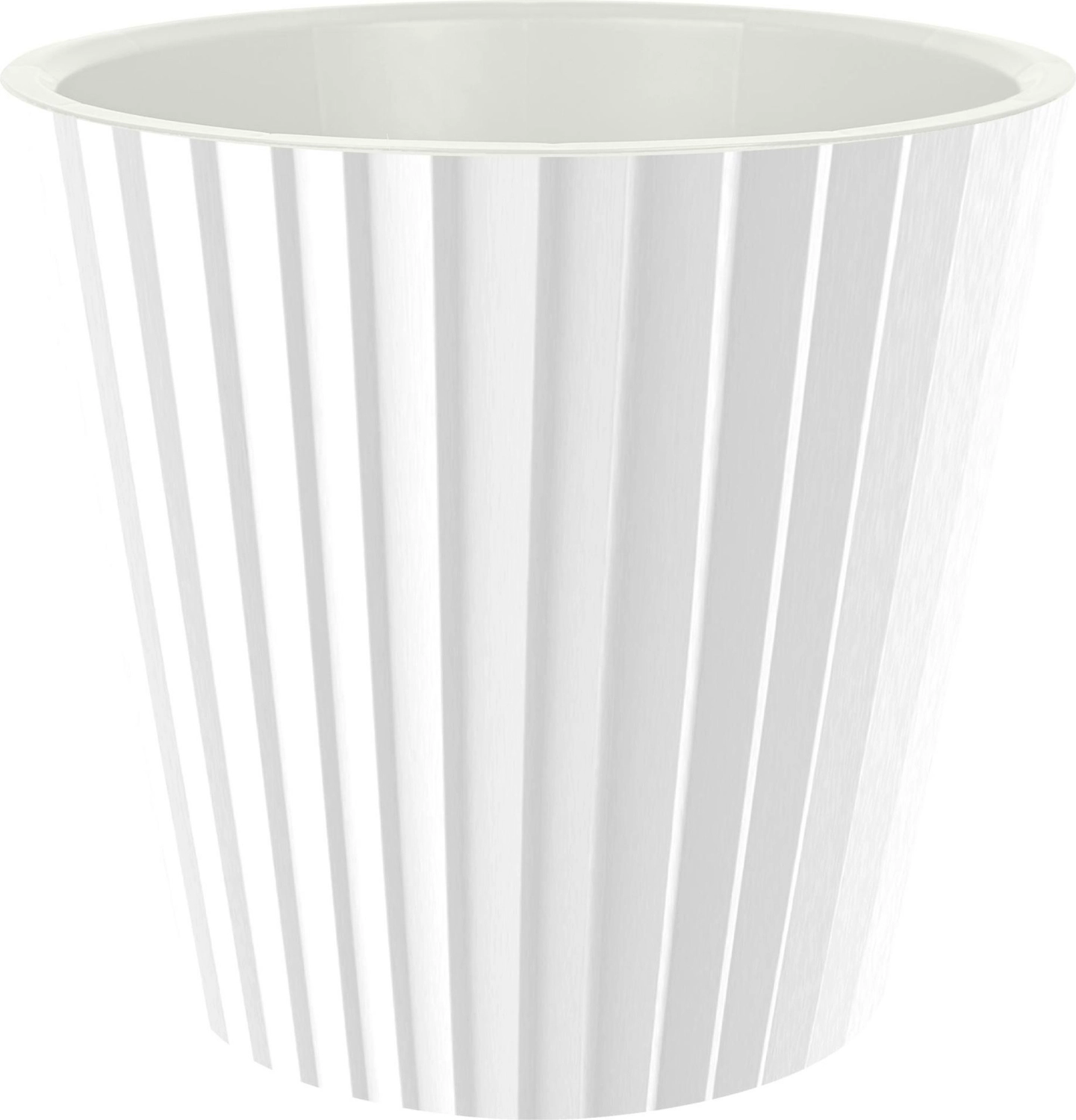 Горшок для цветов InGreen Sand D160мм, 2л c дренажной вставкой белый