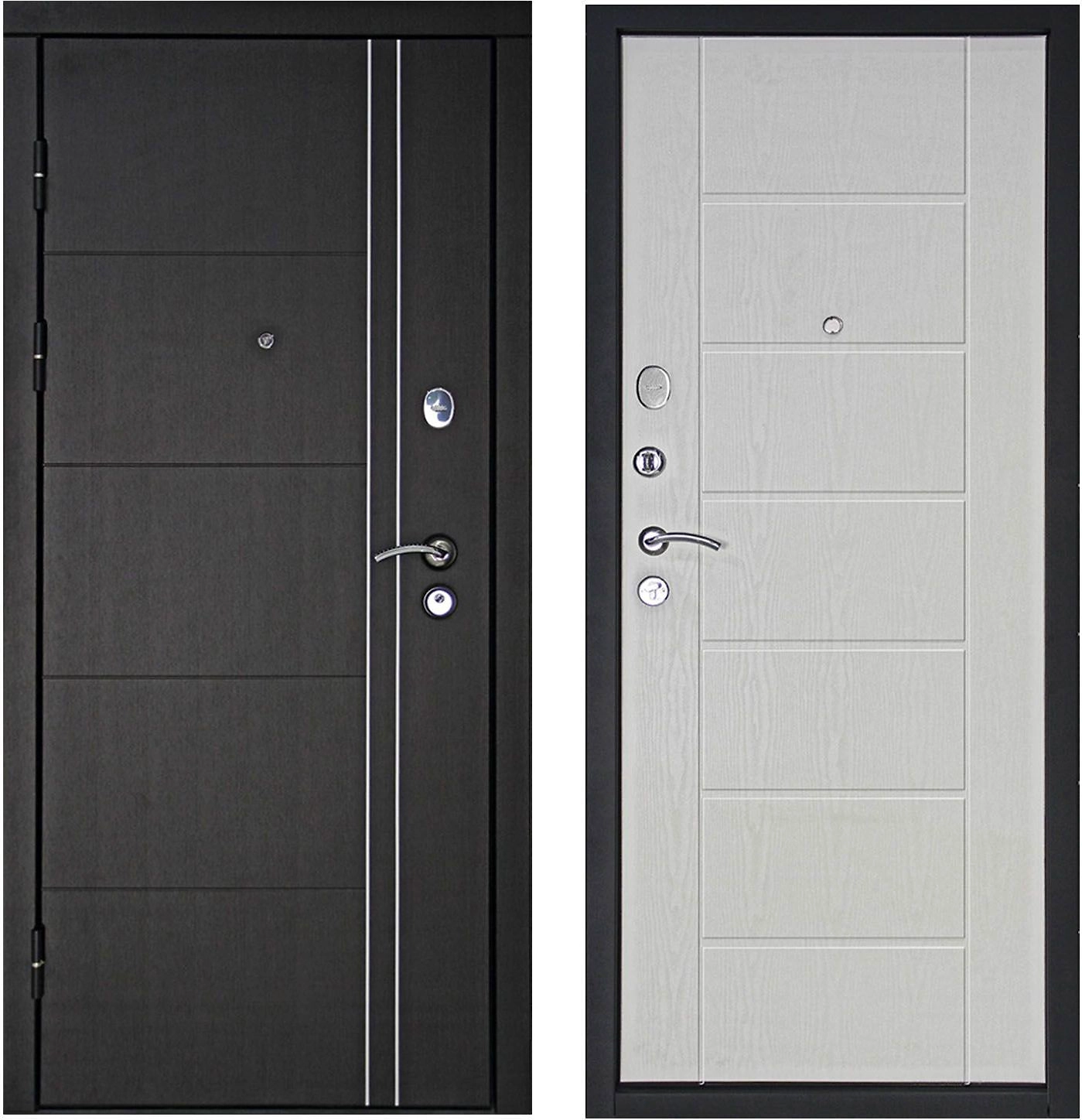 Дверь металлическая Дверной континет Теплолюкс белое дерево 86х205 см, правая