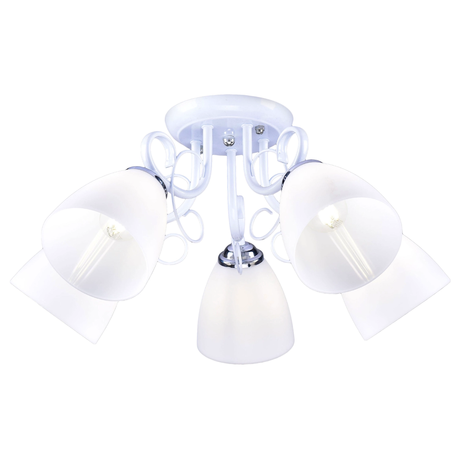 Люстра РосСвет РС22096 подвесная 5хЕ27, белый