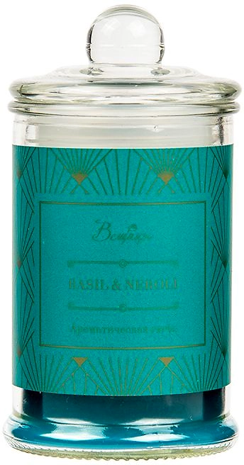 Ароматическая свеча BASIL NEROLI в стекле, Д60 Ш60 В110