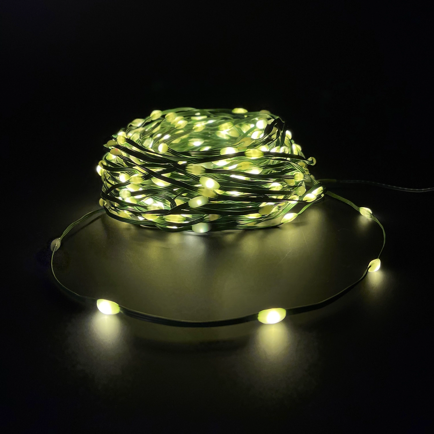 Гирлянда String light капли  белый свет 100 ламп, 8 функций, длина 750 см