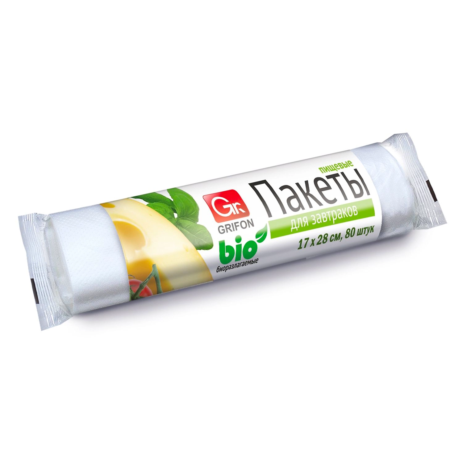 Пакеты Grifon для завтрака 17х28 см, 1 л, 80 шт