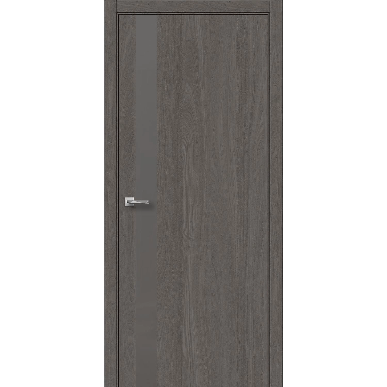 Межкомнатная дверь Casaporte ТОЛЕДО 03 ПВХ с зарезами 200х70 см, серый