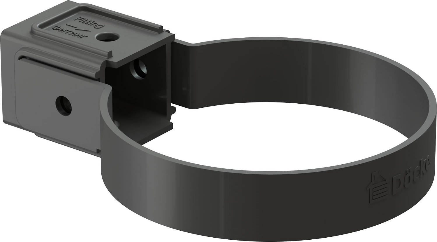 Хомут трубы DOCKE серый