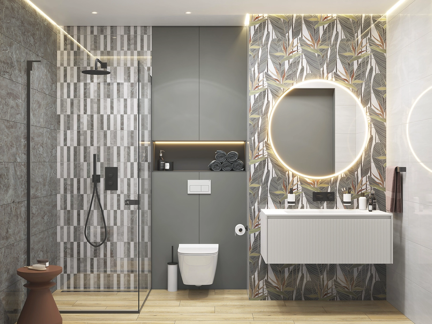 Керамическая плитка Cersanit Blend многоцветный 29,8x59,8 см