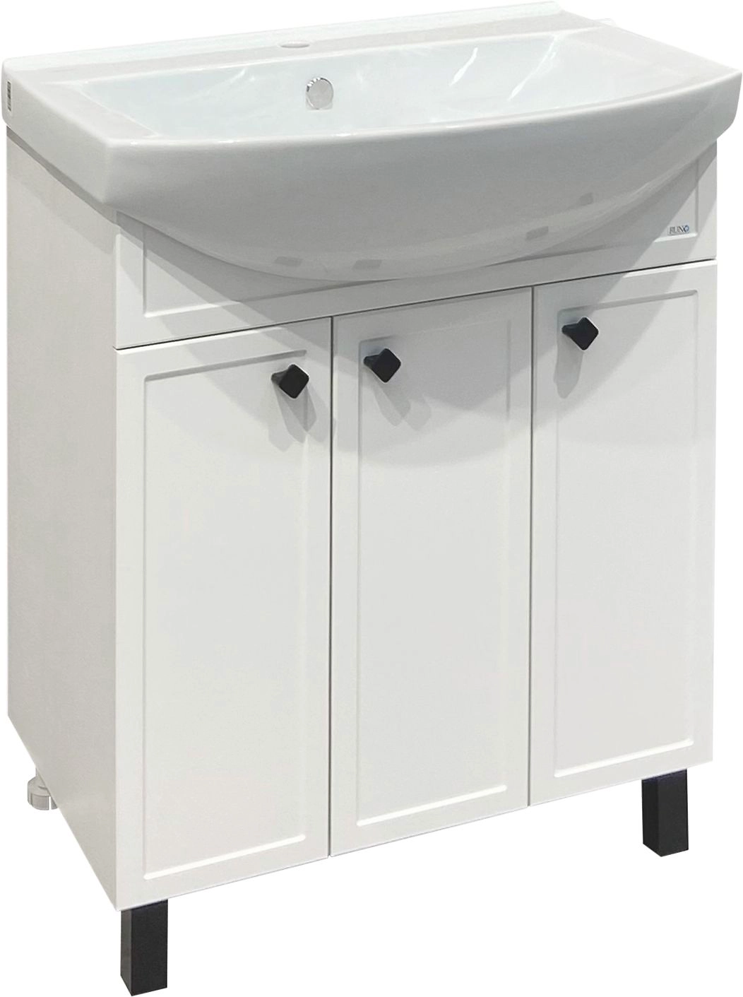 Тумба напольная Runo Римини 75, 70.4x80 см белая