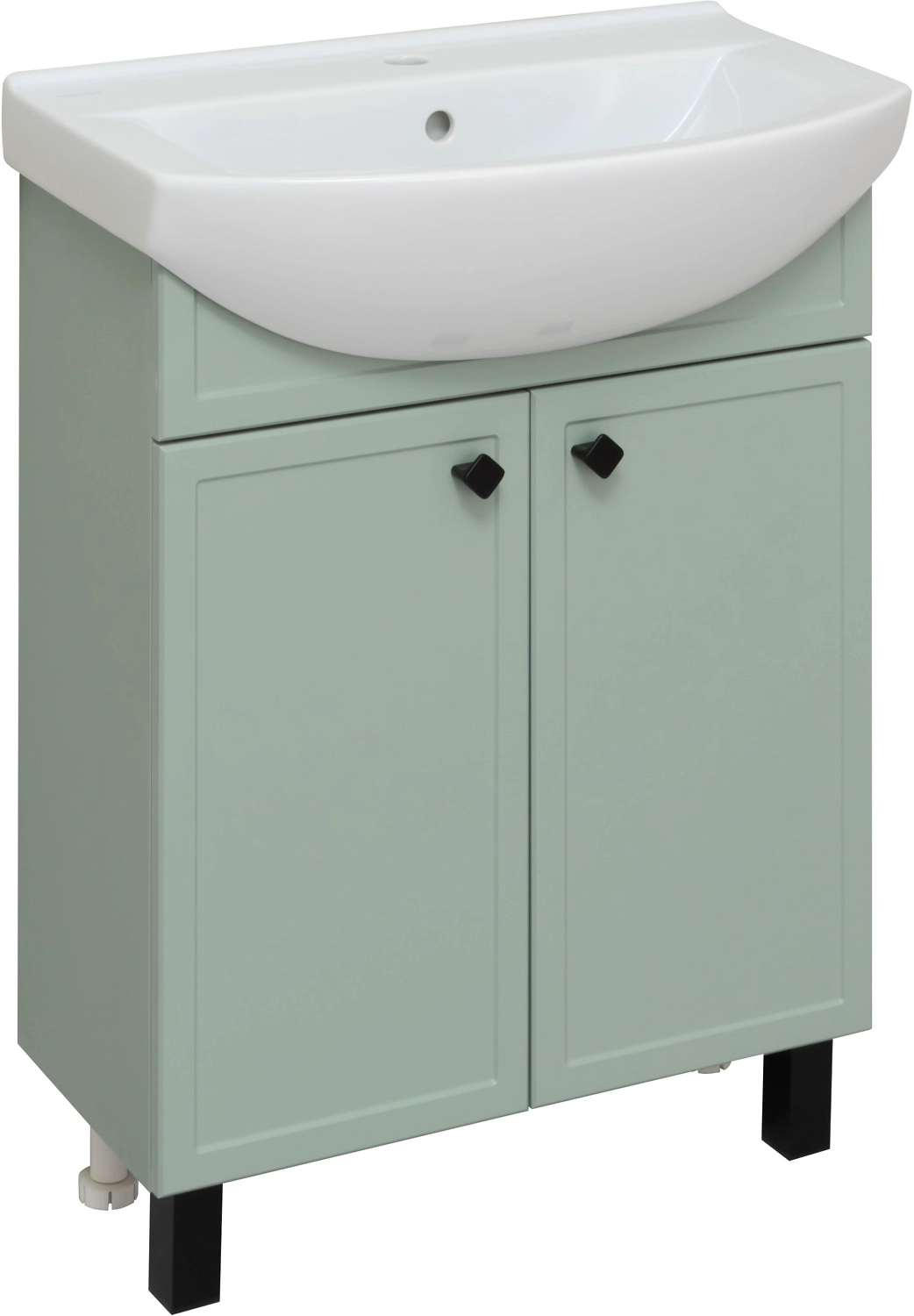 Тумба напольная Runo Римини 65, 61x80 см серая мята