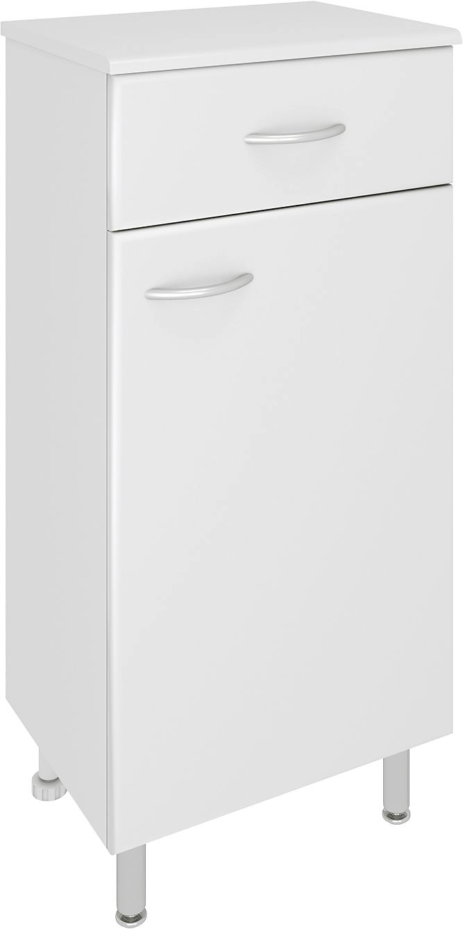 Полупенал напольный 40 правый, 40х87 см белый