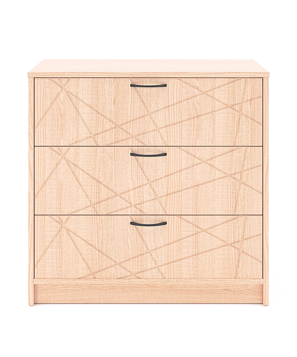 Комод Феликс №1 3 ящика напольный 80х48х78 см, альпийский дуб