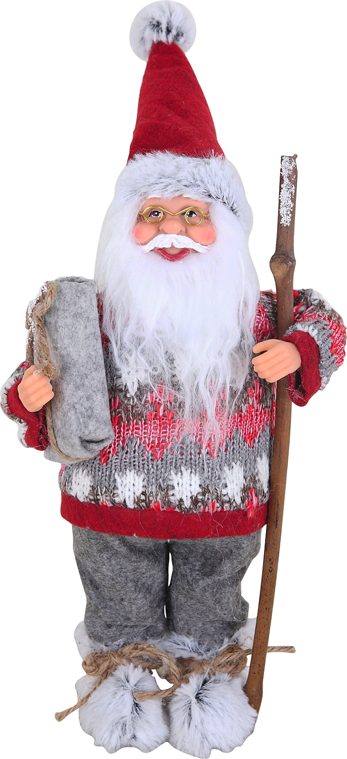 Фигура декоративная Санта пластик 43 см