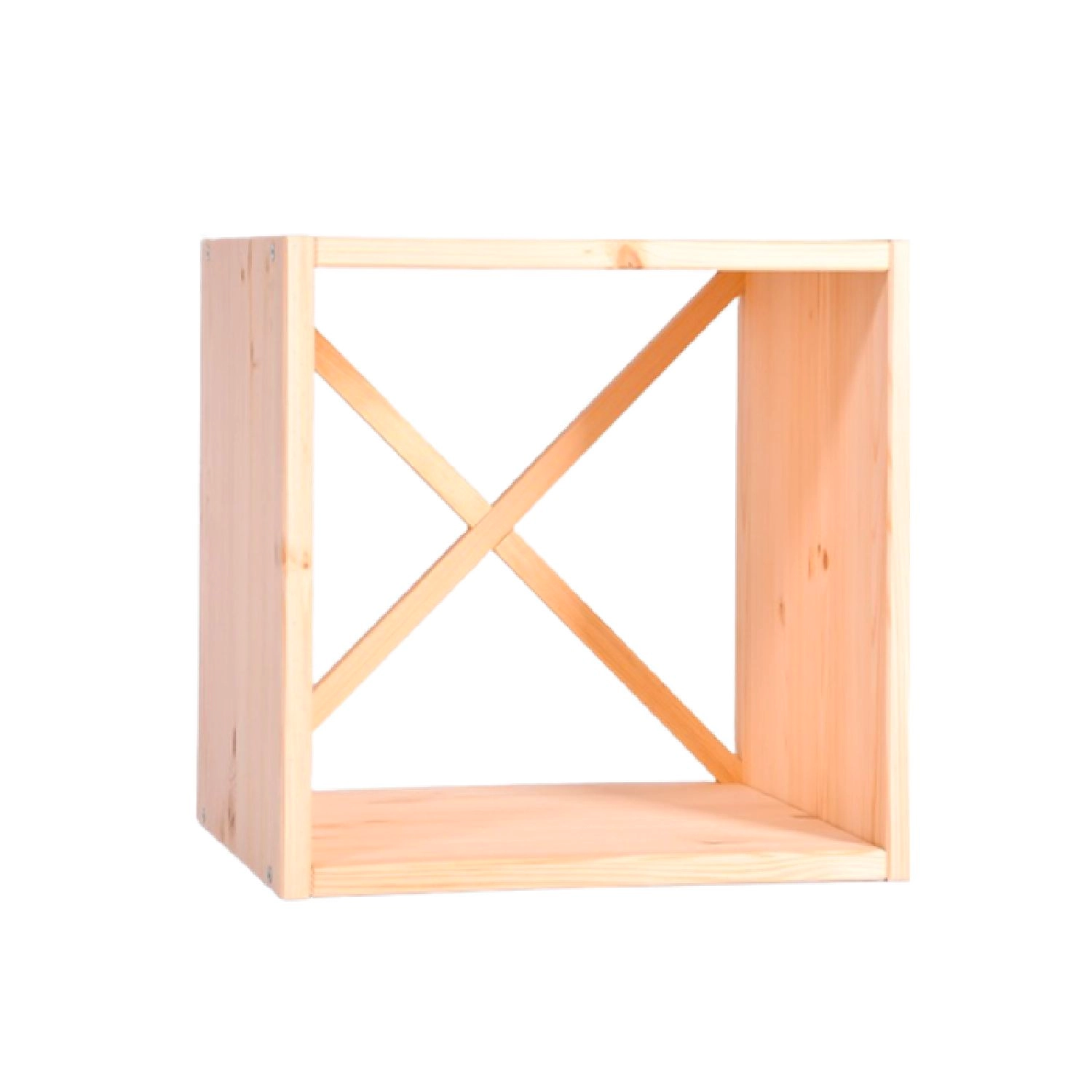 Полка деревянная Куб малый 39х33х39 см