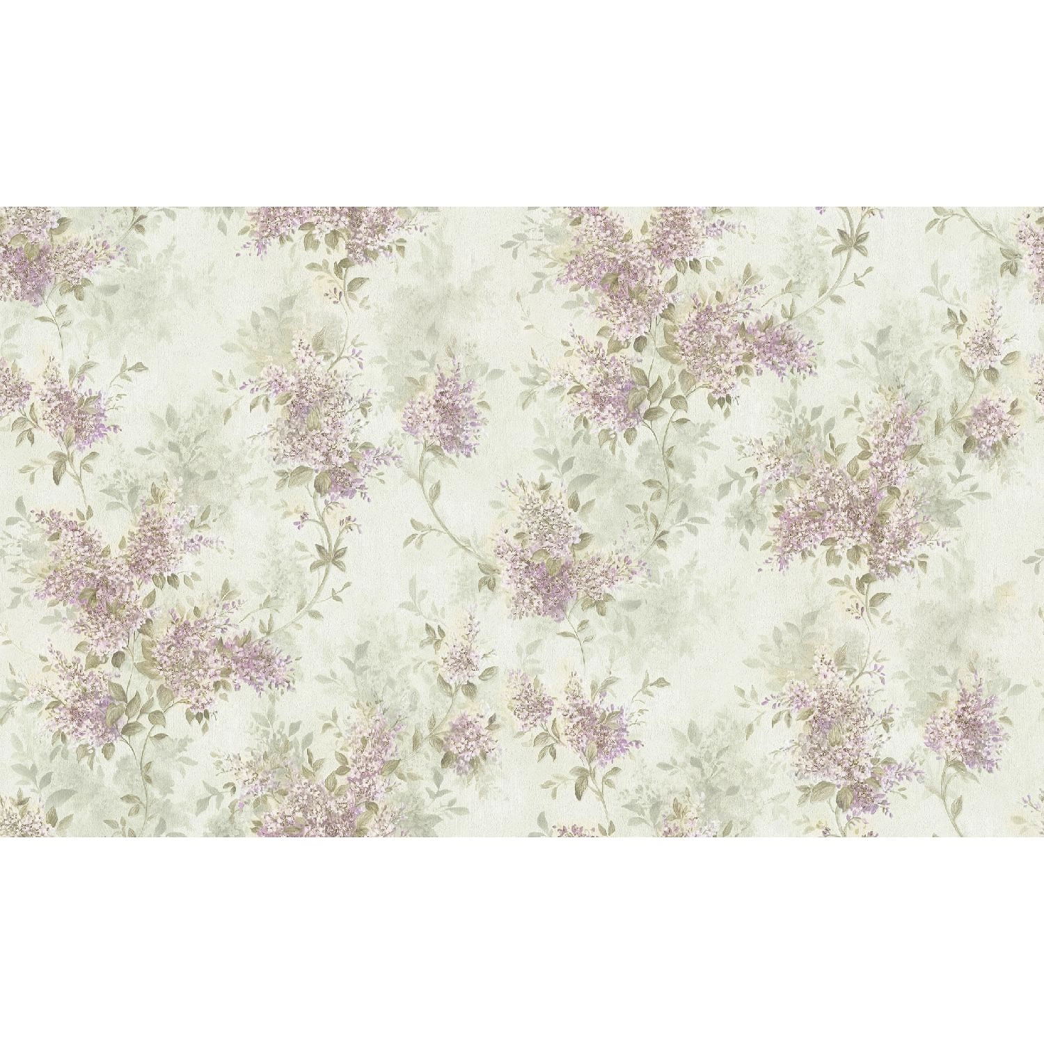 Виниловые обои PALITRA Nancy 1,06х10,05 м, зеленый с рисунком