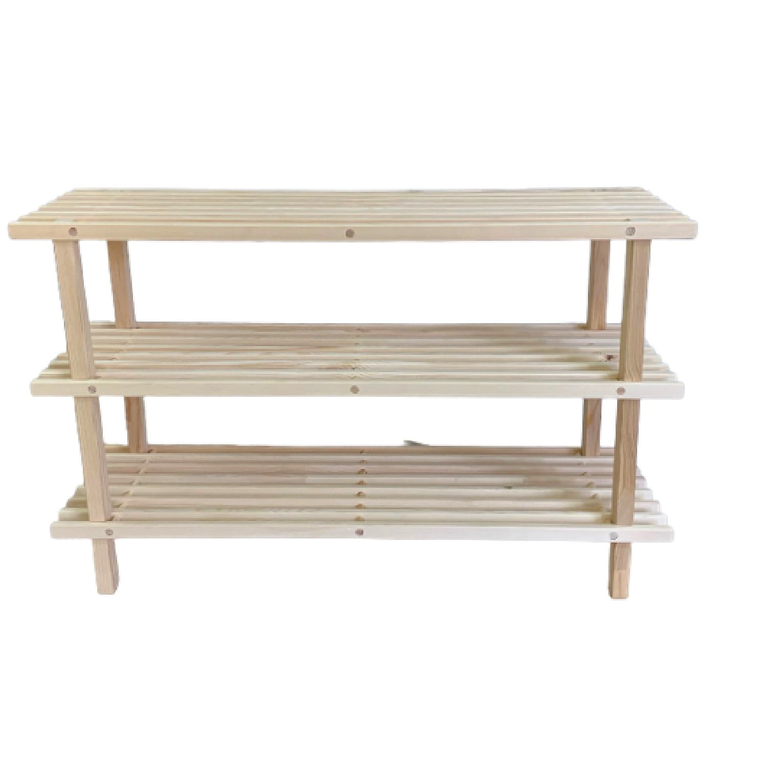 Полка для обуви деревянная 3 этажа 79х26х49 см