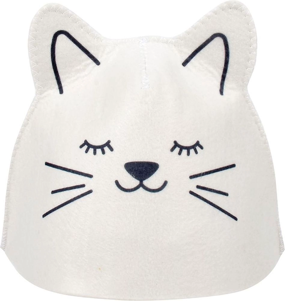 Шапка для бани и сауны детская Hot Pot Котёнок войлок