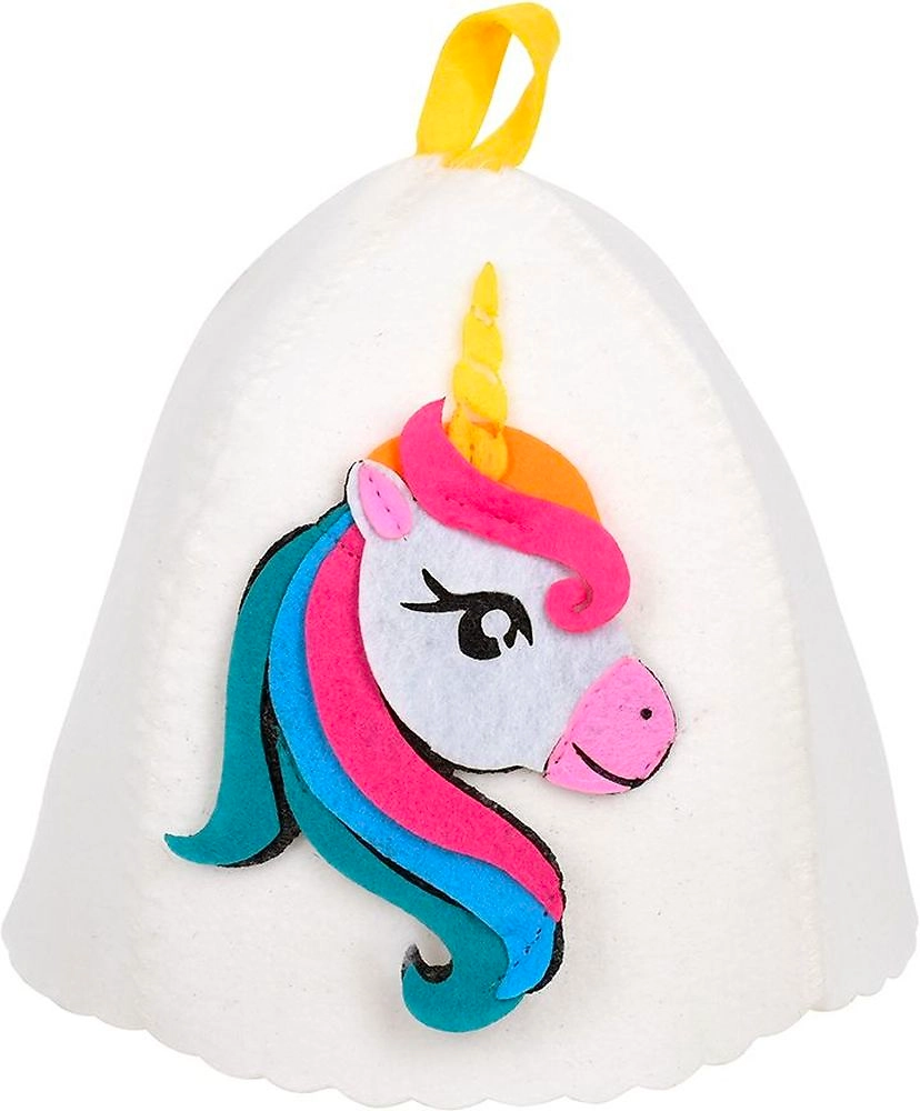 Шапка для бани и сауны детская Hot Pot Единорог Элли войлок