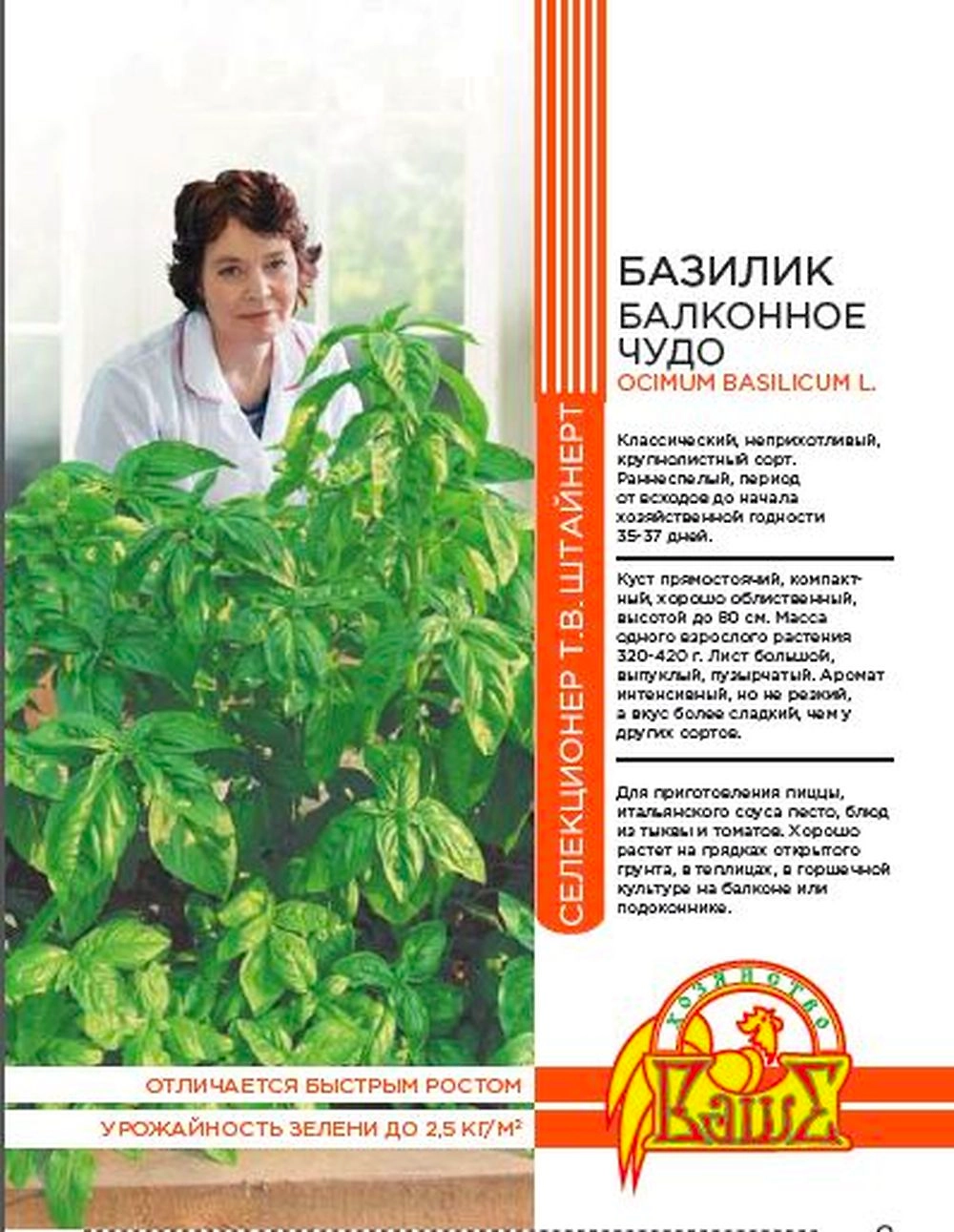 Семена БАЗИЛИК БАЛКОННОЕ ЧУДО 0,25 ГР ШТАЙНЕРТ