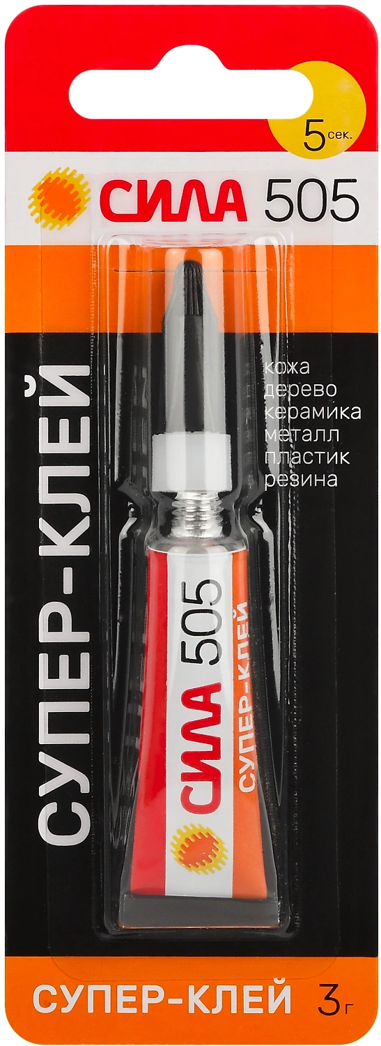 Супер клей Сила 505-31, 3 гр