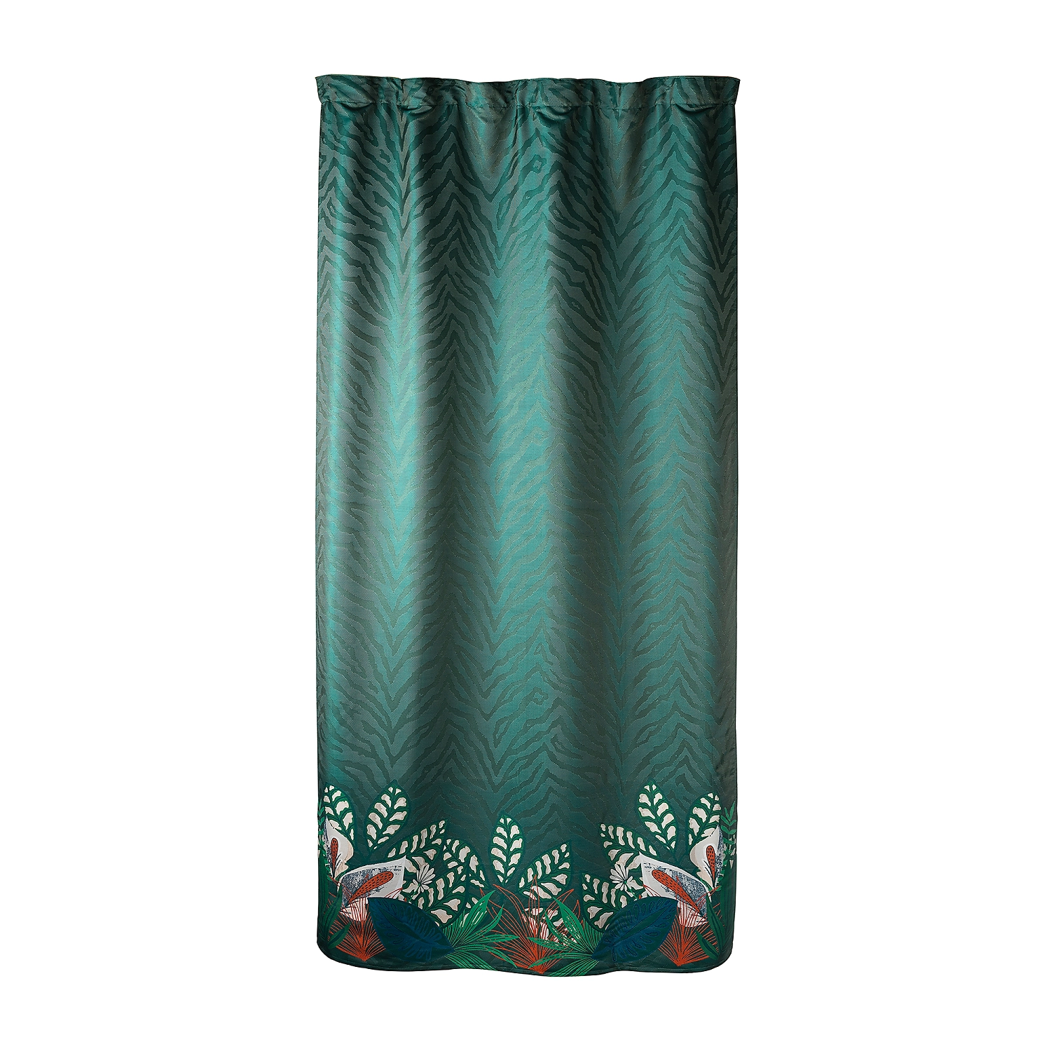 Штора готовая Shangri La 150х260 см, цвет зеленый