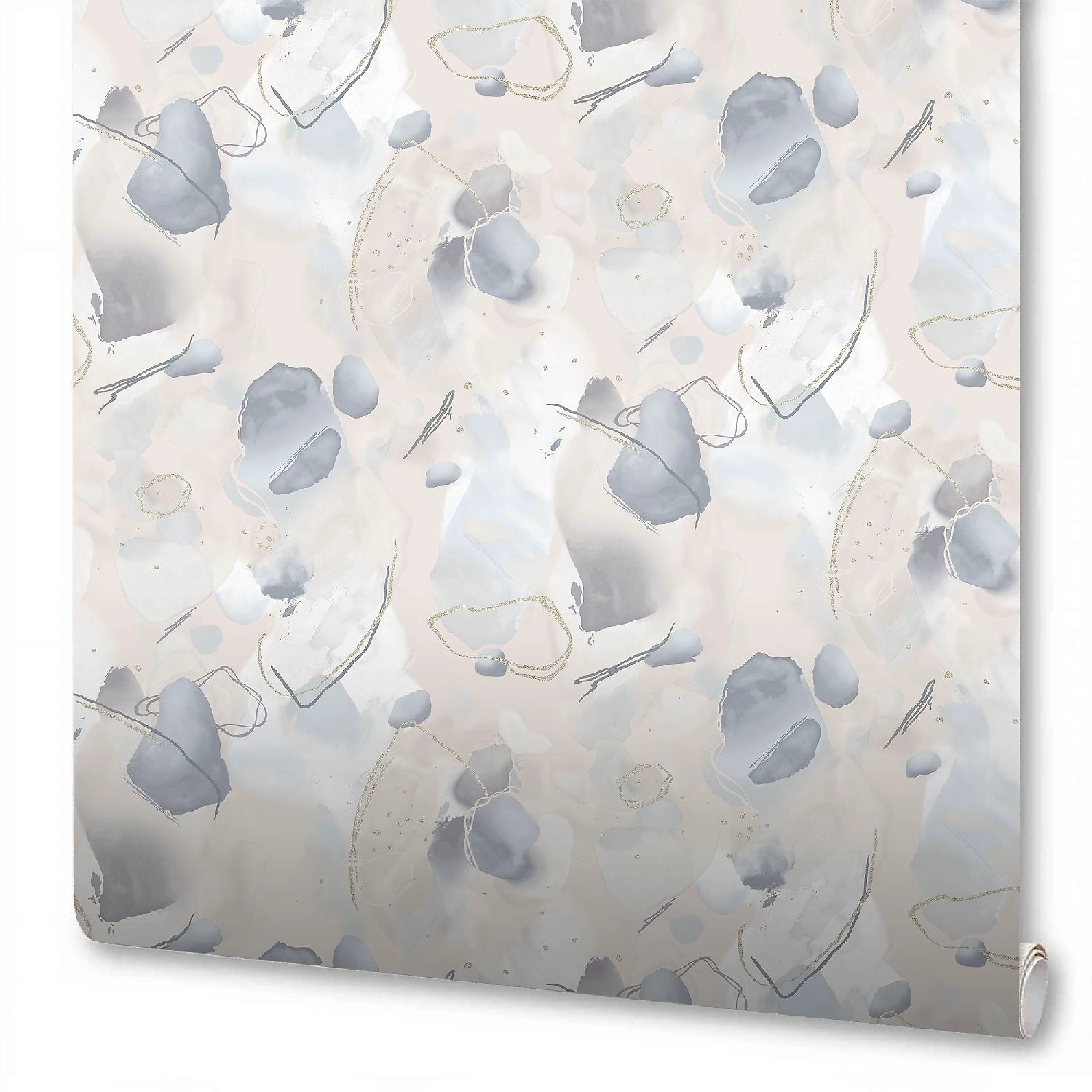 Обои виниловые WallSecret Galaxy 8640-21 1,06х10,05 м, бежево-серые