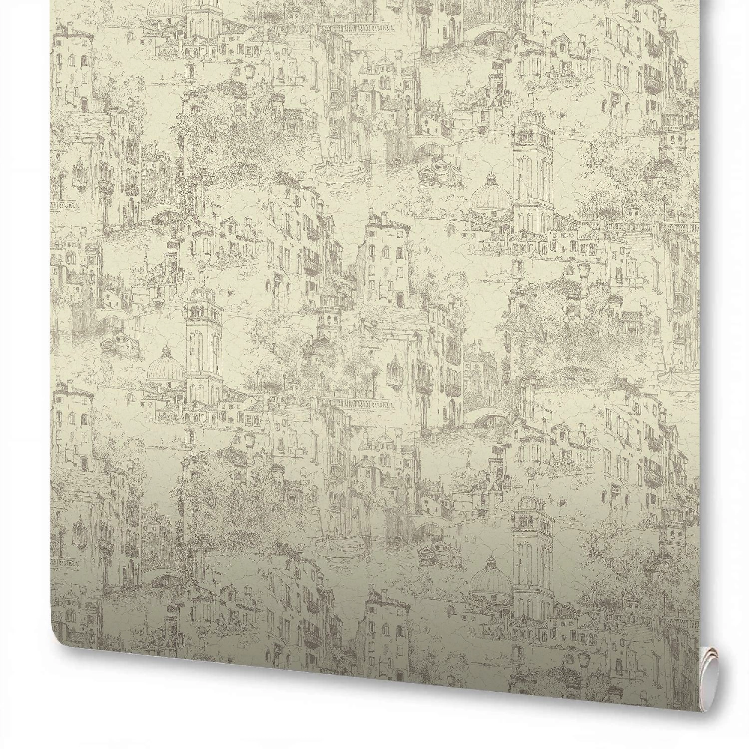 Обои виниловые WallSecret Luciano 8642-11 1,06х10,05 м, бежевые