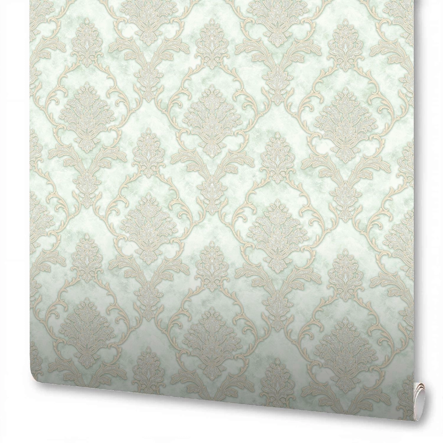 Обои виниловые NewAGe Montreal 8647-24 1,06х10,05 м, зелёные