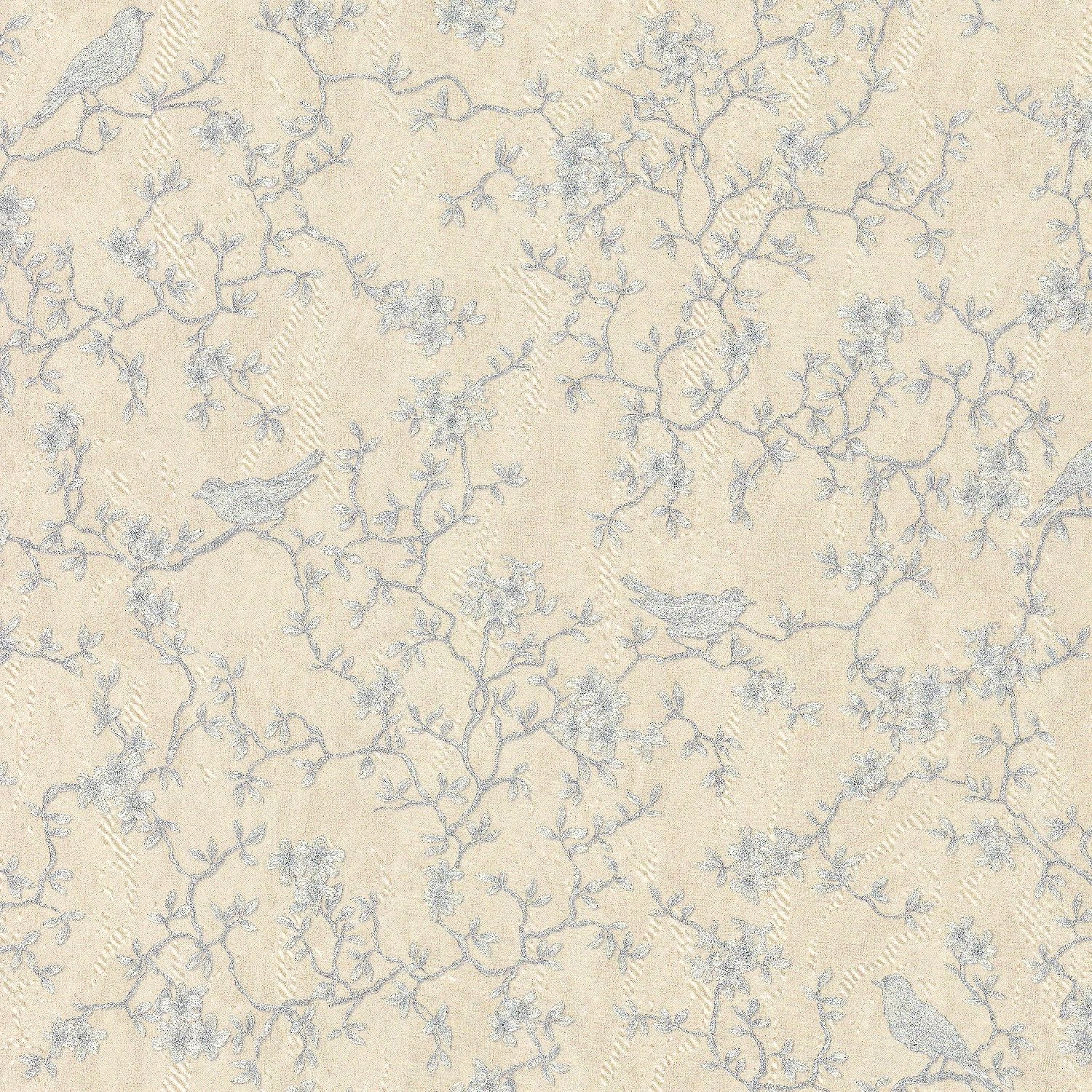 Обои виниловые Euro Decor Edem 1,06х10,05 м бежево-серые с рисунком