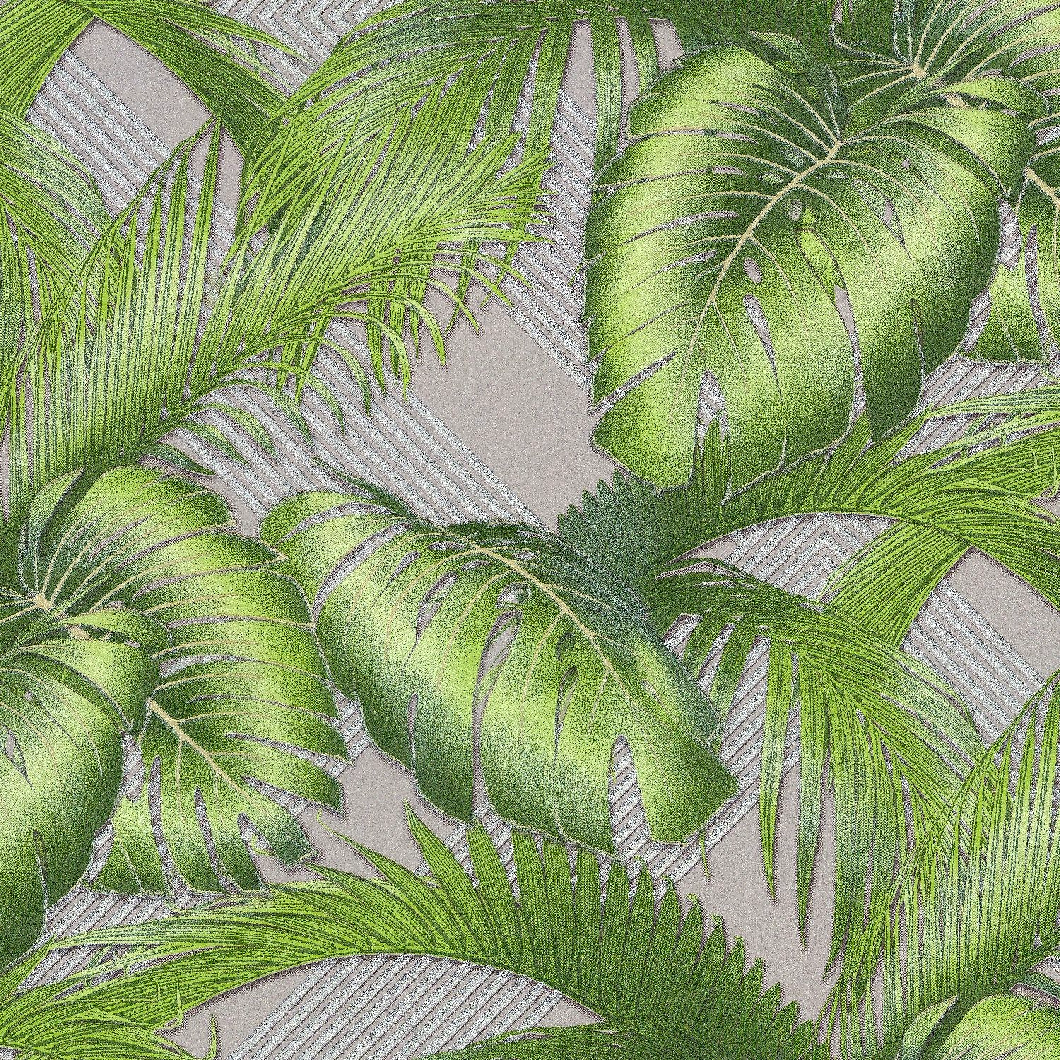 Обои виниловые Euro Decor Villa Riviera 1,06х10,05 м ярко-зеленые с рисунком