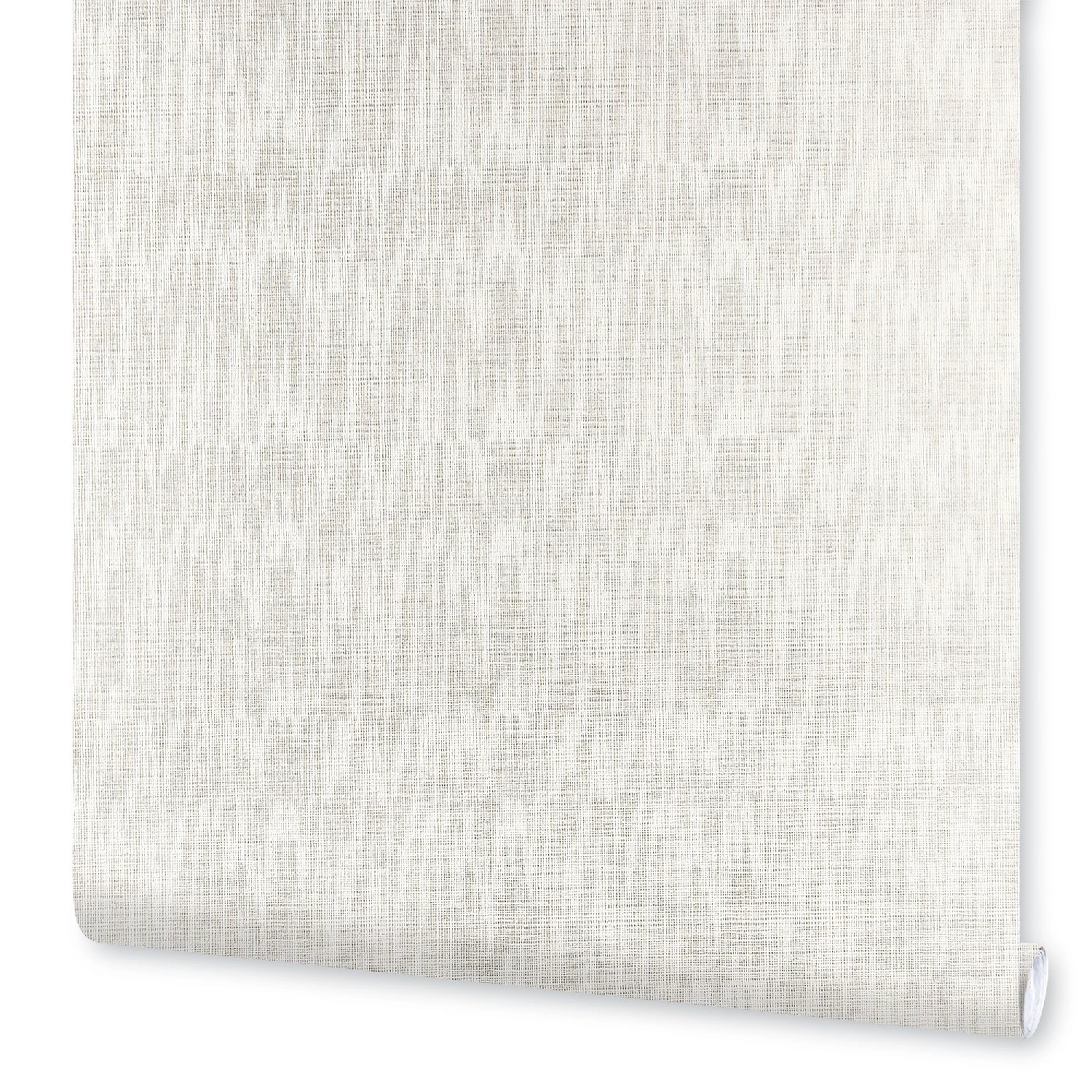 Обои флизелиновые Vilia wallpaper Лен под покраску 1,06х10 м, белый