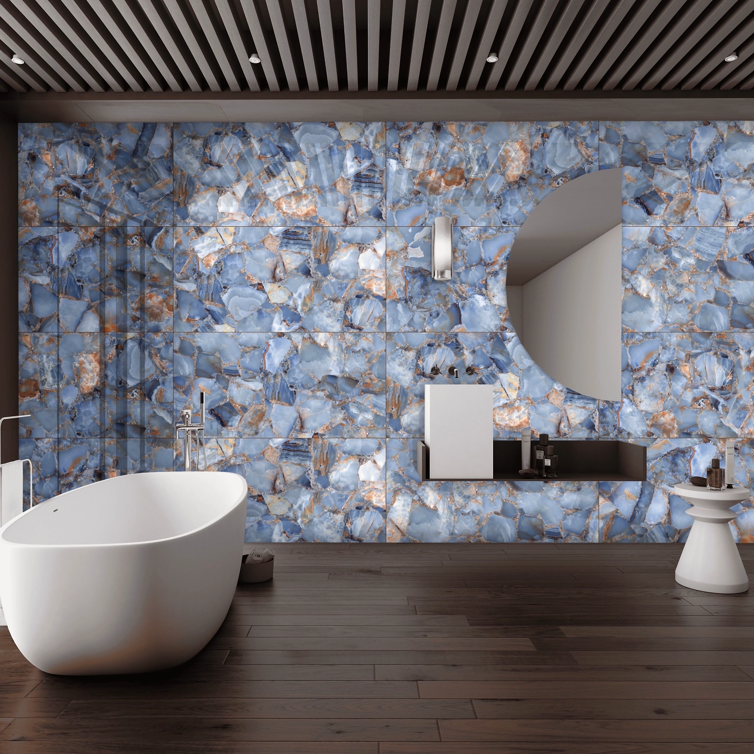 Керамогранит Lavit MEDOW BLUE синий 120х60 см